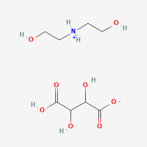 Bis(2-hydroxyethyl)ammonium hydrogen tartrate