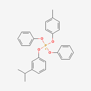 (4-Methylphenoxy)-diphenoxy-(3-propan-2-ylphenoxy)phosphanium