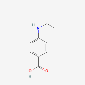 molecular formula C10H13NO2 B1267123 苯甲酸，4-[(1-甲基乙基)氨基]- CAS No. 121086-18-8