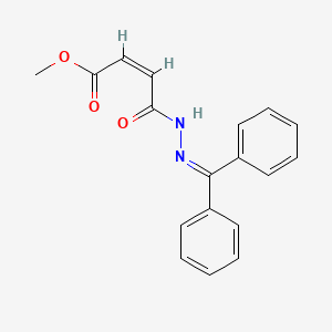 2-Butenedioic acid (Z)-, monomethyl ester, (diphenylmethylene)hydrazide