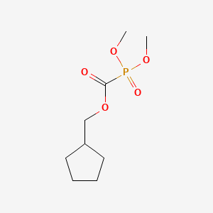 Phosphinecarboxylic acid, dimethoxy-, cyclopentylmethyl ester, oxide