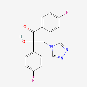 1-Propanone, 1,2-bis(4-fluorophenyl)-2-hydroxy-3-(4H-1,2,4-triazol-4-yl)-