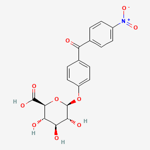 beta-D-Glucopyranosiduronic acid, 4-(4-nitrobenzoyl)phenyl