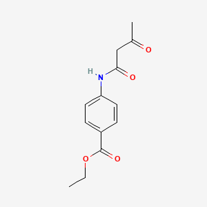 molecular formula C13H15NO4 B1267135 Ethyl 4-(3-oxobutanamido)benzoate CAS No. 30764-23-9
