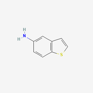 molecular formula C8H7NS B1267150 Benzo[b]thiophen-5-amine CAS No. 20532-28-9