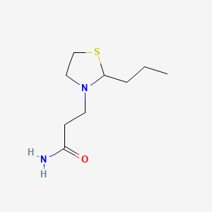 3-Thiazolidinepropanamide, 2-propyl-