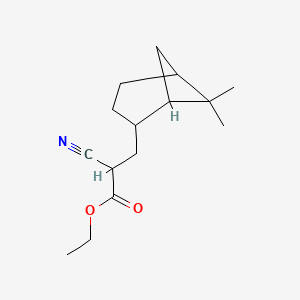 Ethyl alpha-cyano-6,6-dimethylbicyclo(3.1.1)heptane-2-propionate