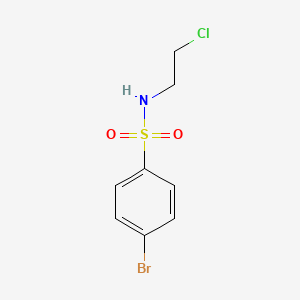 molecular formula C8H9BrClNO2S B1267170 4-溴-N-(2-氯乙基)苯磺酰胺 CAS No. 385378-70-1