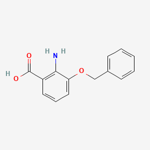 B1267171 2-Amino-3-(benzyloxy)benzoic acid CAS No. 61535-24-8