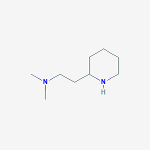 molecular formula C9H20N2 B1267179 二甲基-(2-哌啶-2-基-乙基)-胺 CAS No. 60717-49-9