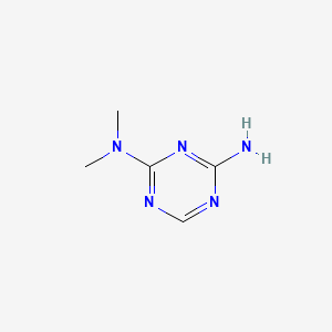 molecular formula C5H9N5 B1267184 N,N-二甲基-1,3,5-三嗪-2,4-二胺 CAS No. 4039-98-9