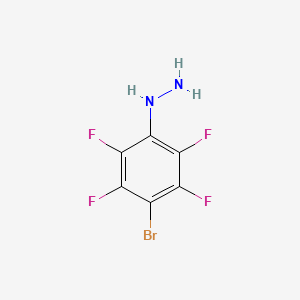 molecular formula C6H3BrF4N2 B1267191 (4-Bromo-2,3,5,6-tetrafluorophenyl)hydrazine CAS No. 2797-79-7