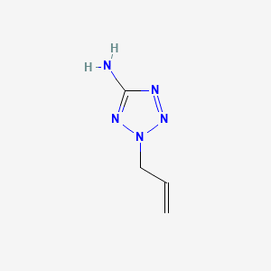 molecular formula C4H7N5 B1267201 2H-Tetrazol-5-amine, 2-(2-propenyl)- CAS No. 74999-26-1