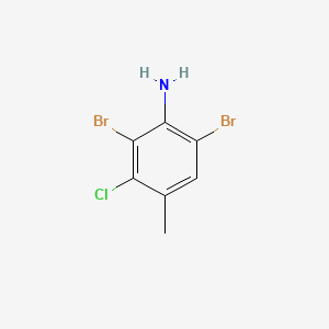 molecular formula C7H6Br2ClN B1267204 3-氯-2,6-二溴-4-甲基苯胺 CAS No. 84483-22-7