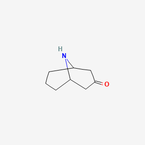 molecular formula C8H13NO B1267212 9-Azabicyclo[3.3.1]nonan-3-one CAS No. 4390-39-0