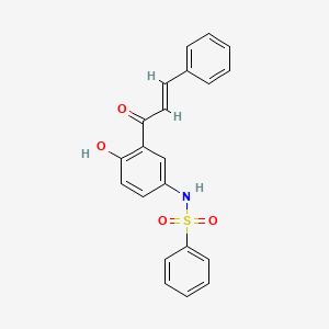 N-(4-Hydroxy-3-(1-oxo-3-phenylallyl)phenyl)benzenesulphonamide