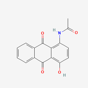 molecular formula C16H11NO4 B1267215 1-乙酰氨基-4-羟基蒽醌 CAS No. 7323-62-8