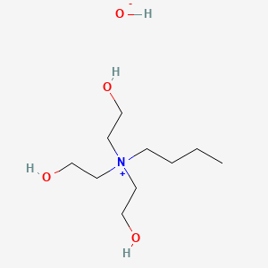 molecular formula C10H25NO4 B12672193 Butyltris(2-hydroxyethyl)ammonium hydroxide CAS No. 71436-89-0