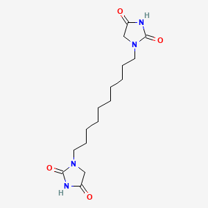 molecular formula C16H26N4O4 B12672199 1,1'-(Decane-1,10-diyl)bis(imidazoline-2,4-dione) CAS No. 94134-10-8