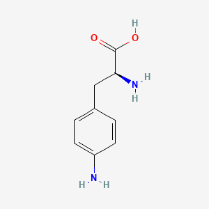 molecular formula C9H12N2O2 B1267222 4-Amino-L-Phenylalanine CAS No. 2410-24-4