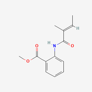 Methyl (E)-2-((2-methyl-1-oxo-2-butenyl)amino)benzoate