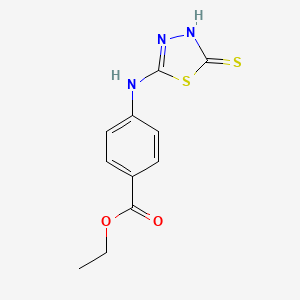 Ethyl 4-((4,5-dihydro-5-thioxo-1,3,4-thiadiazol-2-yl)amino)benzoate