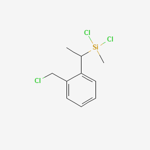 Dichloro[1-[(chloromethyl)phenyl]ethyl]methylsilane