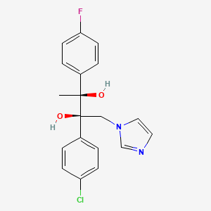 2,3-Butanediol, 2-(4-chlorophenyl)-3-(4-fluorophenyl)-1-(1H-imidazol-1-yl)-, (2R,3S)-