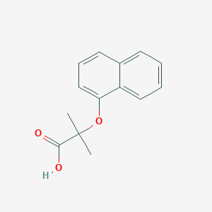 molecular formula C14H14O3 B1267241 2-甲基-2-(1-萘氧基)丙酸 CAS No. 30366-94-0