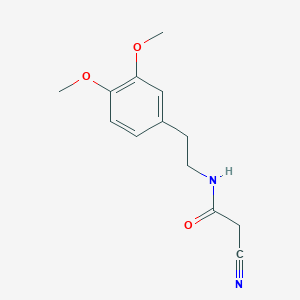 B1267244 2-cyano-N-[2-(3,4-dimethoxyphenyl)ethyl]acetamide CAS No. 98841-65-7