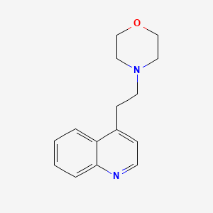 Quinoline, 4-(2-(4-morpholinyl)ethyl)-