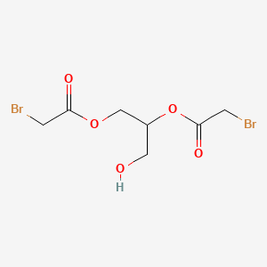 molecular formula C7H10Br2O5 B12672450 1-(Hydroxymethyl)ethylene bis(bromoacetate) CAS No. 64503-09-9