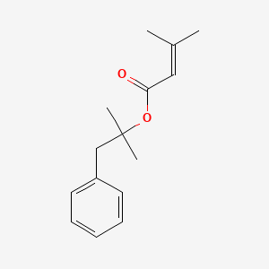 molecular formula C15H20O2 B12672462 1,1-Dimethyl-2-phenylethyl 3-methyl-2-butenoate CAS No. 94201-15-7