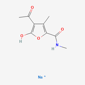 Sodium 4-acetyl-5-hydroxy-N,3-dimethylfuran-2-carboxamidate