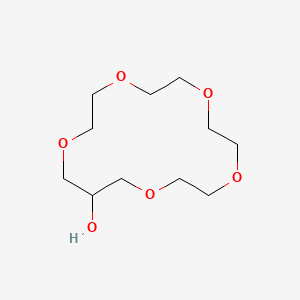 molecular formula C11H22O6 B12672502 1,4,7,10,13-Pentaoxacyclohexadecan-15-ol CAS No. 69496-26-0