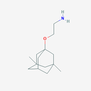 molecular formula C14H25NO B1267252 2-[(3,5-二甲基-1-金刚烷基)氧基]乙胺 CAS No. 887405-40-5