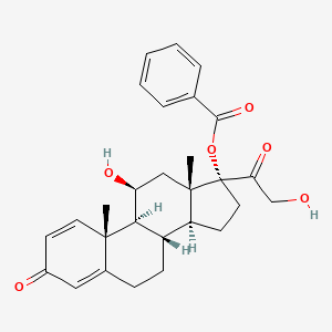 11beta,17,21-Trihydroxypregna-1,4-diene-3,20-dione 17-benzoate