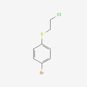 molecular formula C8H8BrClS B1267256 1-溴-4-[(2-氯乙基)硫基]苯 CAS No. 16181-14-9