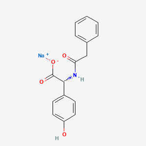 Sodium (R)-(4-hydroxyphenyl)(phenylacetamido)acetate