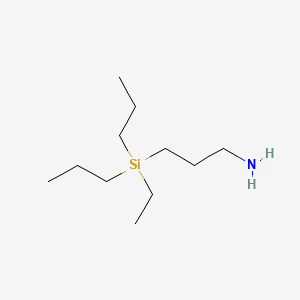 1-Propanamine, 3-(ethyldipropylsilyl)-