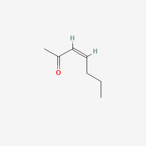 molecular formula C7H12O B12672707 3-Hepten-2-one, (Z)- CAS No. 69668-88-8