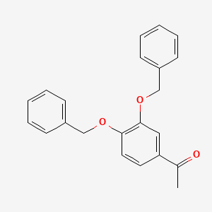 molecular formula C22H20O3 B1267272 1-[3,4-双(苯甲氧基)苯基]乙酮 CAS No. 27628-06-4