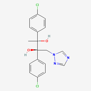 2,3-Butanediol, 2,3-bis(4-chlorophenyl)-1-(1H-1,2,4-triazol-1-yl)-, (2R,3R)-