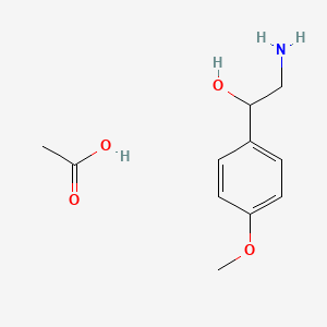 beta-Hydroxy-p-methoxyphenethylammonium acetate