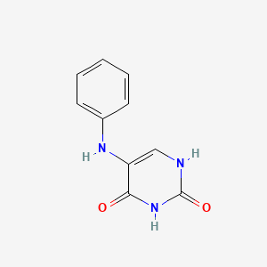 molecular formula C10H9N3O2 B1267278 5-苯胺嘧啶-2,4(1H,3H)-二酮 CAS No. 4870-31-9