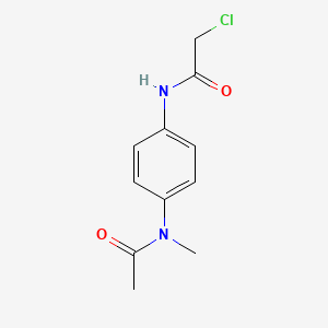 molecular formula C11H13ClN2O2 B1267281 N-{4-[乙酰(甲基)氨基]苯基}-2-氯乙酰胺 CAS No. 446848-52-8
