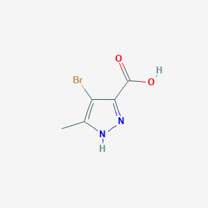 molecular formula C5H5BrN2O2 B1267282 4-溴-5-甲基-1H-吡唑-3-羧酸 CAS No. 82231-52-5