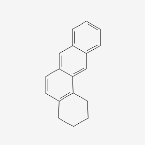 molecular formula C18H16 B12672848 Benz(a)anthracene, 1,2,3,4-tetrahydro- CAS No. 4483-98-1