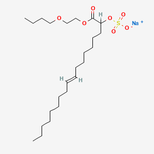 Sodium 1-(2-butoxyethyl) (sulphonatooxy)octadec-9-enoate