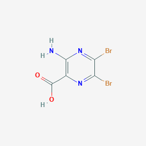 3-Amino-5,6-dibromopyrazine-2-carboxylic acid